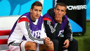 Miroslav Klose und Lukas Podolski gaben sich vor dem "ersten Endspiel" des DFB-Teams gegen Schweden zuversichtlich.
