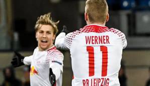 Timo Werner und Emil Forsberg gehen bei RB Leipzig zusammen auf Torejagd.