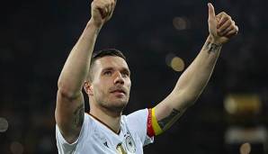Er selbst trat 2016 aus der Nationalmannschaft zurück: Lukas Podolski.