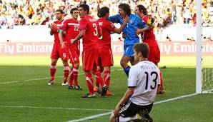 Bei der WM 2010 verlor Deutschland gegen Serbien mit 0:1.