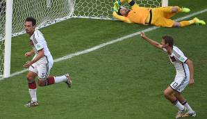 Auf dem Weg zum WM-Titel in Brasilien schlug im Viertelfinale gegen Frankreich Hummels' große Stunde: In einem engen Match war es der Münchner, der wuchtig per Kopf für den 1:0-Siegtreffer sorgte und hinten die Defensive verbarrikadierte.