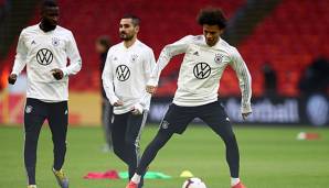 Antonio Rüdiger, Ilkay Gündogan und Leroy Sane spielen für die deutsche Nationalmannschaft.