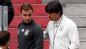 Fanden zuletzt vor drei Jahren beim DFB-Team zusammen: Mario Götze und Bundestrainer Joachim Löw.