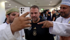 Bundestrainer Hansi Flick am Rande der Pressekonferenz zum Testspiel der DFB-Elf im Oman.