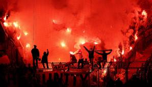 Nach der Pause reagierten BVB-Fans