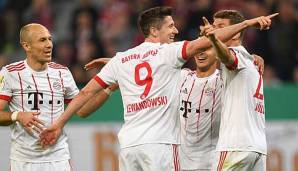 Der FC Bayern hat Bayer Leverkusen besiegt und steht im Pokal-Finale.