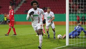 Traf für den FCA in der 2. Pokalrunde gegen Mainz 05 zum 3:2-Sieg nach Verlängerung, ist aber mittlerweile suspendiert: Caiuby.