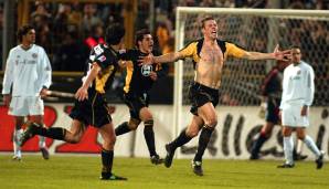 2004: ALEMANNIA AACHEN (Finale): Im Viertelfinale gelang Zweitligist Aachen mit einem 2:1-Sieg gegen die großen Bayern die Sensation. Den Pokalsieg verpasste die Alemannia durch ein 2:3 gegen Bremen nur knapp.