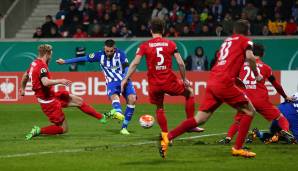 2016: 1. FC HEIDENHEIM (Viertelfinale): Über Pirmasens, Sandhausen und Aue kamen die Heidenheimer ins Viertelfinale. Dort beendete Hertha BSC (3:2) die Pokal-Reise des Zweitligisten. Mit dem VfL Bochum stand ein weiteres Team aus Liga 2 im Viertelfinale.