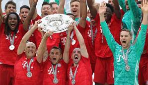 Der FC Bayern München feiert seinen siebten Meistertitel in Folge sowie seinen insgesamt 29. Gewinn der Bundesliga.