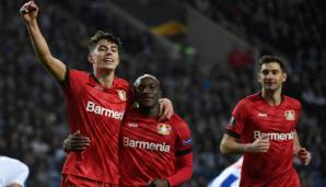 Bayer Leverkusen ist mit zwei Siegen gegen den FC Porto ins Achtelfinale der Europa League eingezogen.