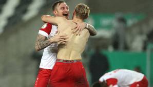 Ungebremste Freude: RW Essen steht im Pokal-Viertelfinale.