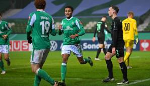 Felix Agu traf für Werder Bremen zum 2:0.