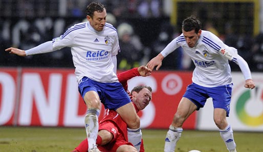 Jan Simak (l.) wechselte 2011 vom 1. FSV Mainz 05 zum FC Carl Zeiss Jena