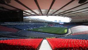 Hampden Park (Glasgow/Schottland, 13.000-17.160 Zuschauer = 25-33 Prozent) - EM-Spiele: 1 Achtelfinale, 3 Vorrundenspiele.