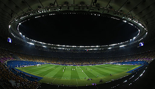 Im Stadion in Kiew fand das Spiel der Ukrainer zwischen Schweden und Frankreich statt