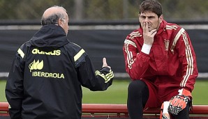 Vicente Del Bosque und Iker Casillas hatten bei der EM viel Redebedarf