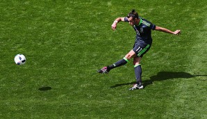 Gareth Bale erzielte bei der EM bereits zwei Freistoß-Tore