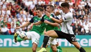 Mario Gomez hat mit Deutschland gegen Nordirland gewonnen