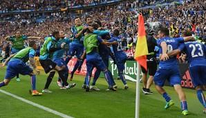 Die Freude der Italiener über den Viertelfinaleinzug kannte keine Grenzen