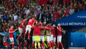 Die Waliser feiern den größten Erfolg ihrer bisherigen Fußball-Geschichte