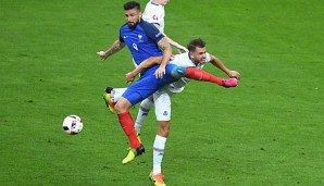 Olivier Giroud traf doppelt gegen Island