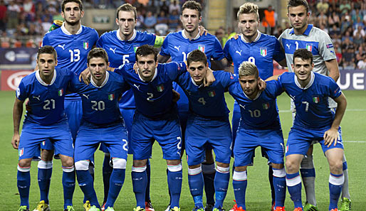 Mit dieser Mannschaft zog die U 21 Italiens ins EM-Finale gegen Spanien ein