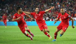 Die Türkei feierte gegen Albanien einen Last-Minute-Erfolg.