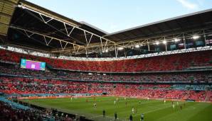 Das Wembley Stadium bietet normalerweise Platz für 90.000 Zuschauer.