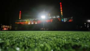 Das RheinEnergie-Stadion in Köln erleuchtete schon früher in Regenbogenfarben