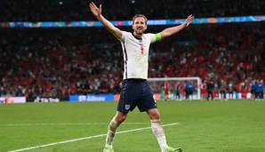 Harry Kane freut sich über Englands erste Finalteilnahme bei einer EM.