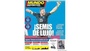 El Mundo Deportivo (Spanien): "Luxus-Halbfinale! Unai Simon war wieder der Held. Die Elfmeter lächeln Spanien an."