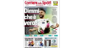 Corriere dello Sport: "Es ist kein Traum, sondern wahr! Wieder eine magische Nacht. Italien schlägt Belgien am Ende eines fast perfekten Matchs, ein verrücktes Spiels mit viel Herzklopfen".