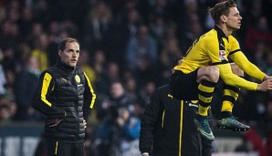 Thomas Tuchel steht mit Dortmund in allen Wettbewerben gut da