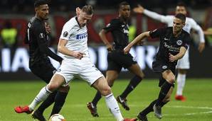 Inter Mailand und Eintracht Frankfurt standen sich im Achtelfinale der Europa League 2018/19 gegenüber.