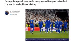 Schottland - Herald: "Der Traum von der Europa League ist ausgeträumt: Rangers verpassen die Chance, Ibrox-Geschichte zu schreiben."