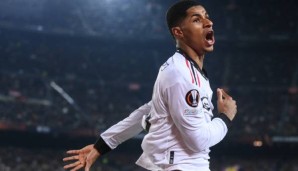 Marcus Rashford traf im Hinspiel für Manchester United.