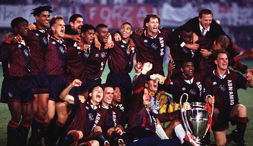 Beim letzten CL-Triumph von Ajax 1995 standen neun Spieler aus der eigenen Jugend auf dem Platz