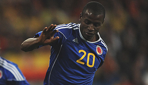 Adrian Ramos erzielte im Gruppenspiel gegen Costa Rica das 1:0 für Kolumbien