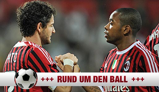 Haben wohl keine Zukunft mehr bei Milan: Pato (l.) und Robinho