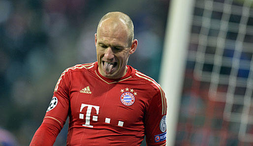 Arjen Robben ist unzufrieden in München - elf Liga-Einsätze ist dem Star zu wenig
