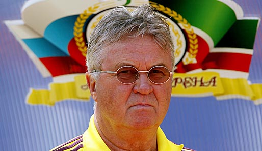 Guus Hiddink war erst seit 2012 Trainer von Anschi Machatschkala