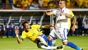 Bild mit Symbolcharakter: Neymar wurde mehrmals böse gefoult