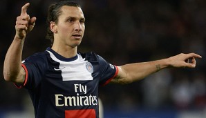 Zlatan Ibrahimovic steht in Frankreich momentan auf Platz drei der Torjägerliste