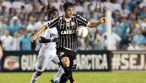 Der Brasilianer Douglas verlor mit Corinthians das Prestigeduell gegen den FC Santos