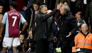 Jose Mourinho handelte sich in der Partie gegen Aston Villa erneut Ärger ein