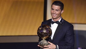 Cristiano Ronaldo wurde zum dritten Mal Weltfußballer des Jahres