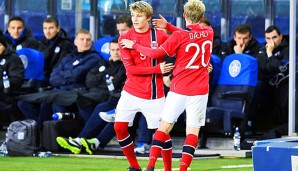 Zwei Juwelen des norwegischen Fußballs: Martin Ödegaard (l.) und Mats Möller Daehli
