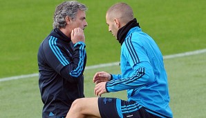 Karim Benzema und Jose Mourinho arbeiteten bereits in Madrid zusammen