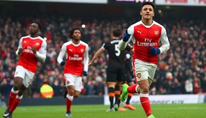 PREMIER LEAGUE - Rang 3: Alexis Sanchez (FC Arsenal) - 23 Tore